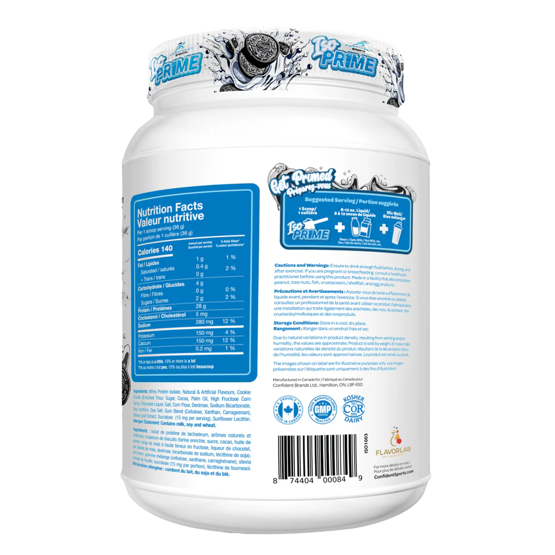 Confident Sports - ISO Prime Protein Isolate Powder - 907g