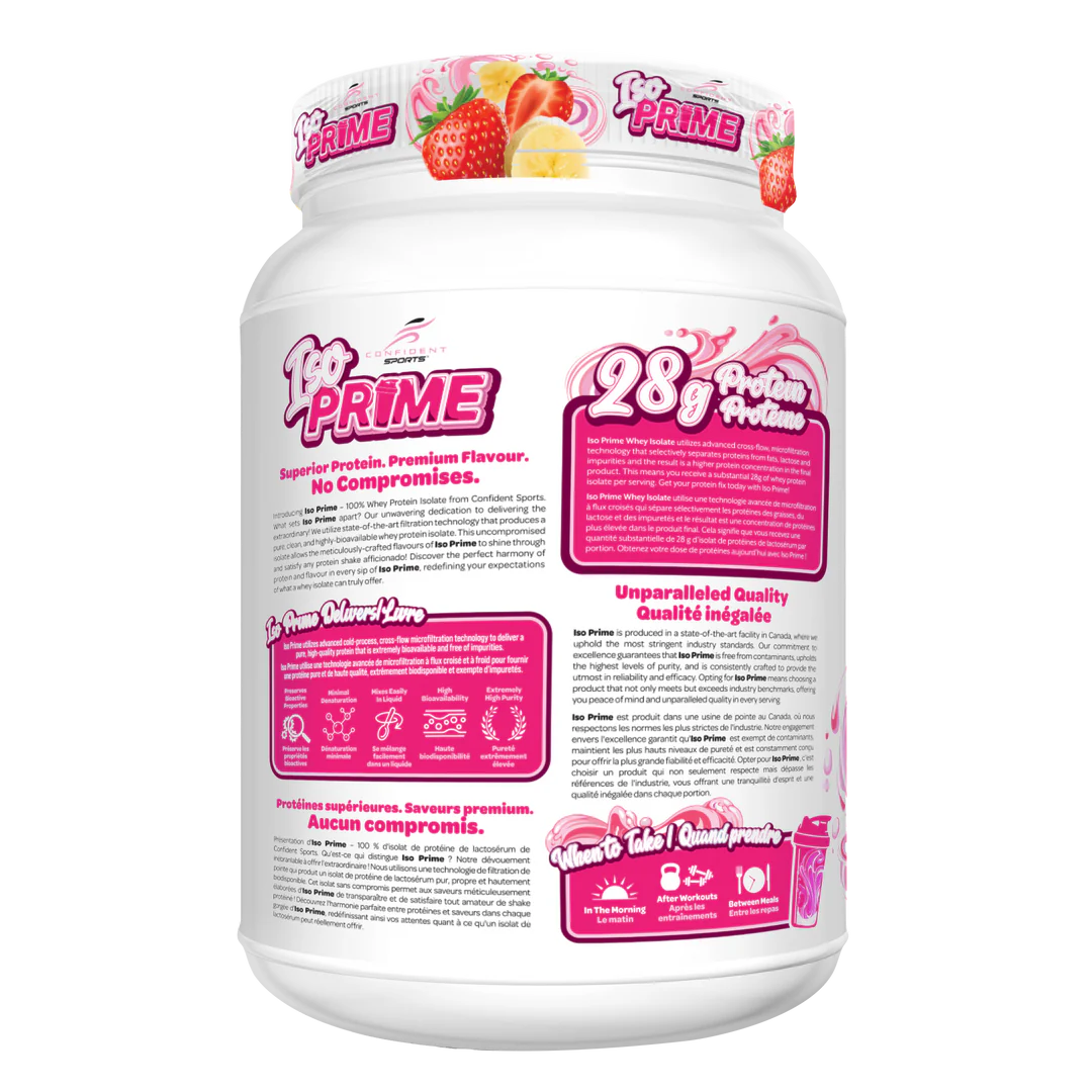 Confident Sports - ISO Prime Protein Isolate Powder - 907g