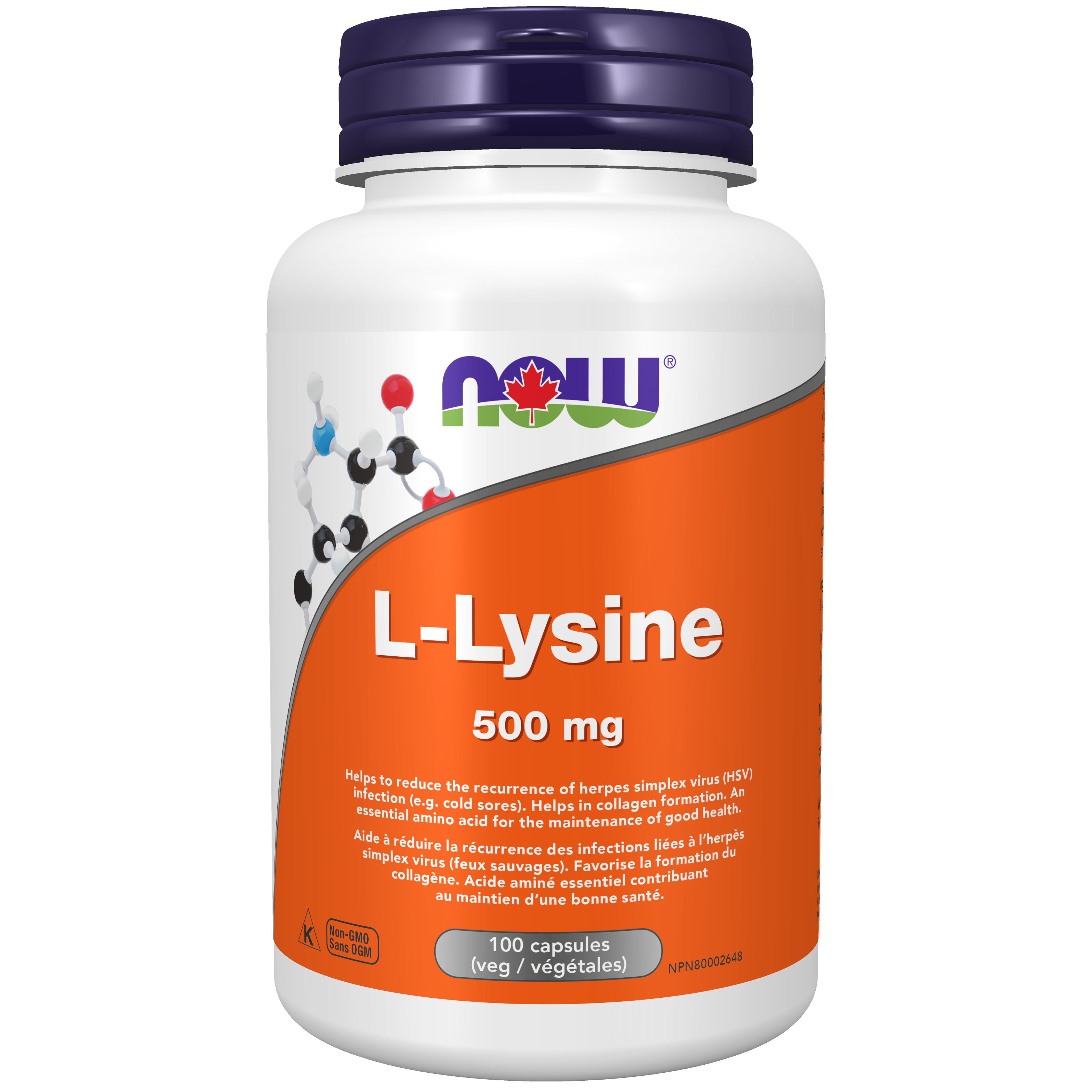 Now - L-Lysine - 500mg 100cap