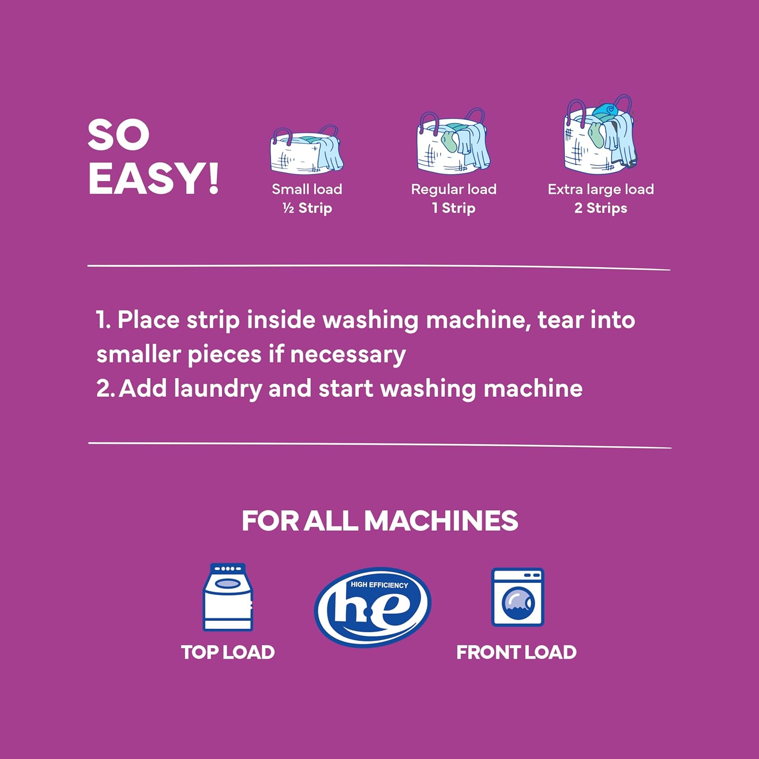 Tru Earth - Eco-Strips Laundry Detergent Lilac Breeze - 32 Strips