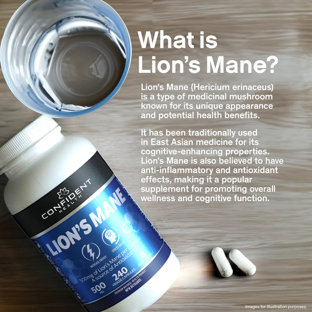 Confident Health - Lion's Mane - 500mg