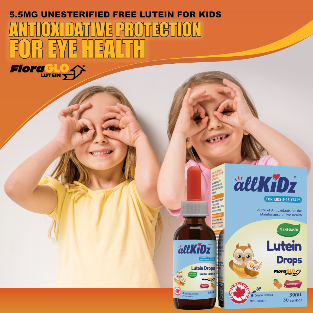 AllKidz® - Lutein Drops - Liquid 30ml 5.5mg