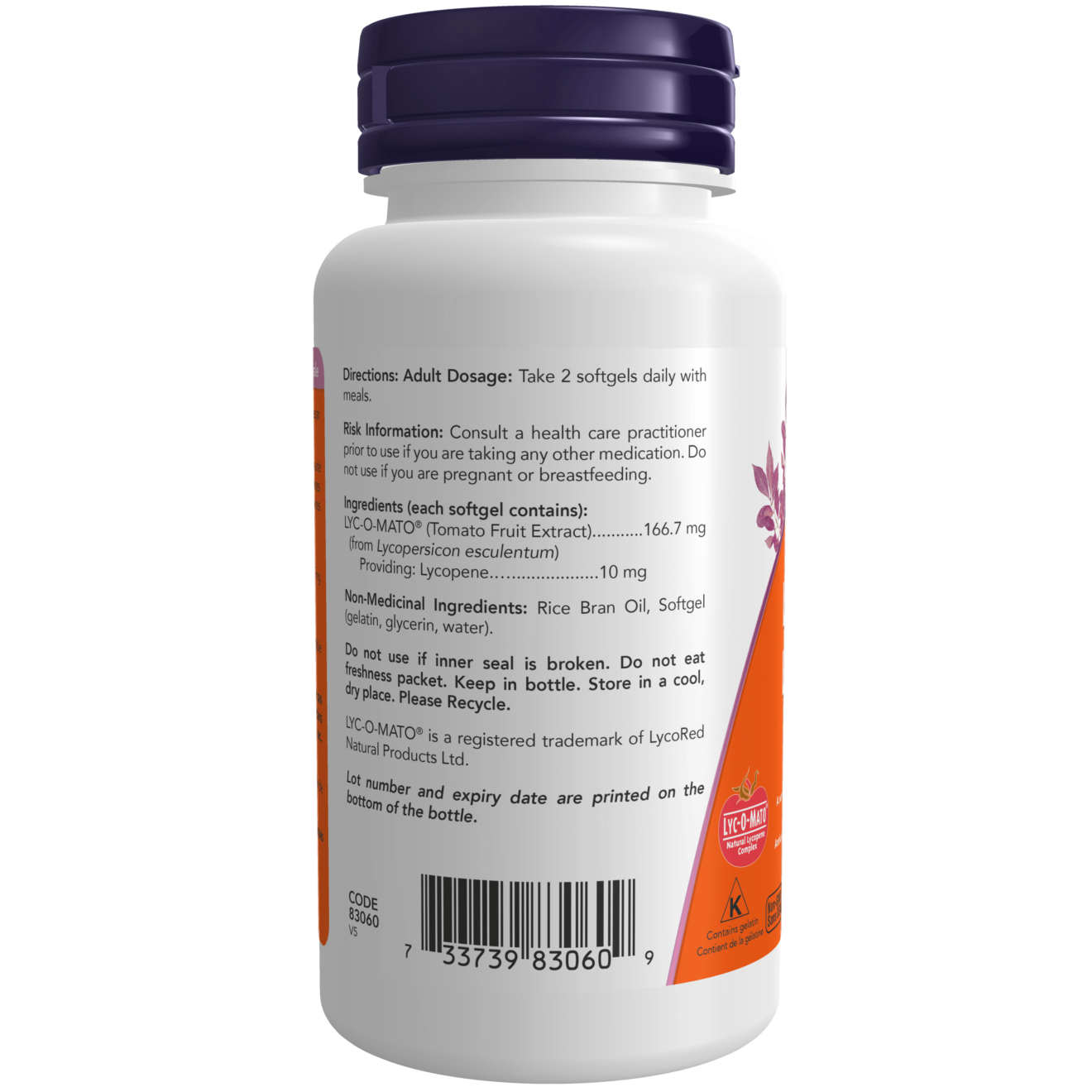 Now - Lycopene - 10mg 60 Softgels