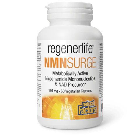 Natural Factors - RegenerLife NMN Surge - 150mg 60 Veg Capsules