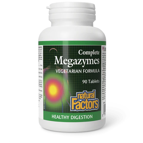 Natural Factors - Complete Megazymes Vegetarian Formula - 90 Tablets