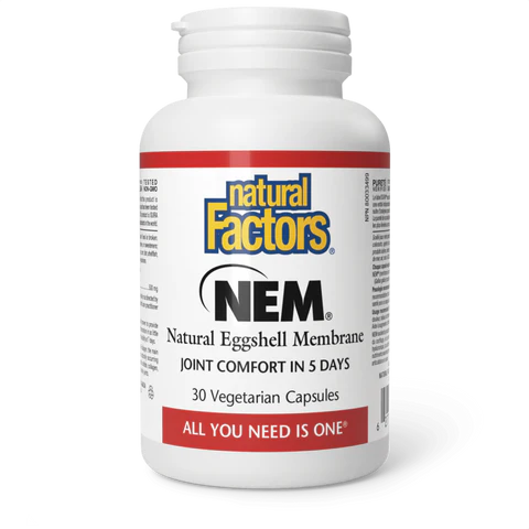 Natural Factors - NEM Natural Eggshell Membrane - 500mg Veg Capsules