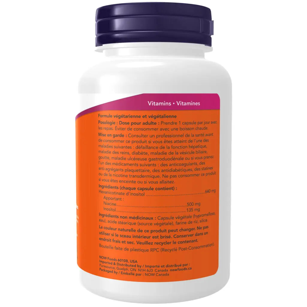 Now - Niacin Flush Free - 500mg 90 Veg Capsules