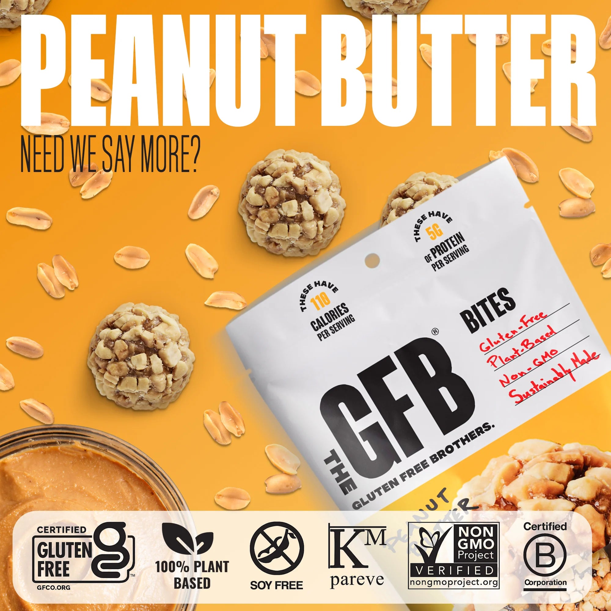The Gluten Free Brothers - Peanut Butter Bites - 113g