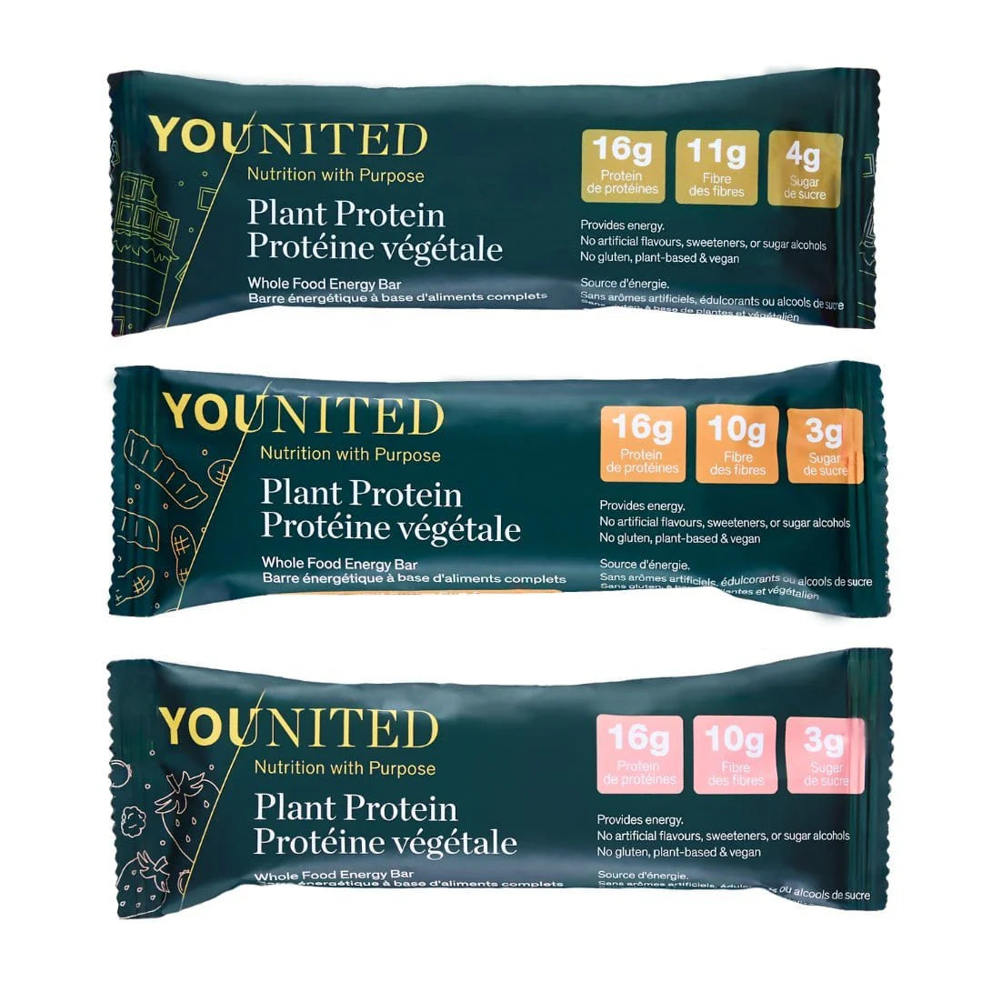 Younited - Plant Protein Bar - 60g (3 Flavours)
