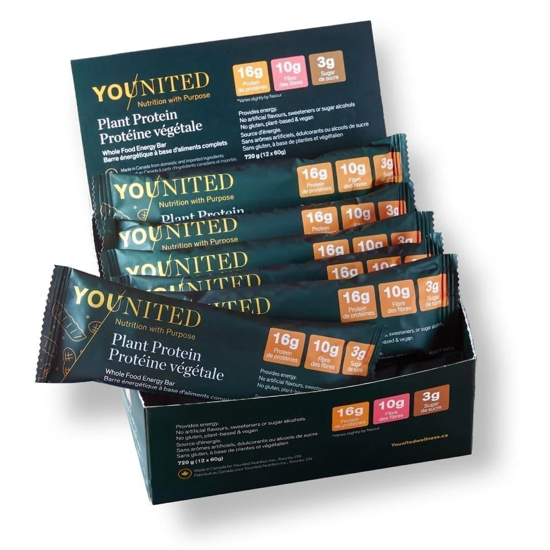 Younited - Plant Protein Bar - 60g (3 Flavours)
