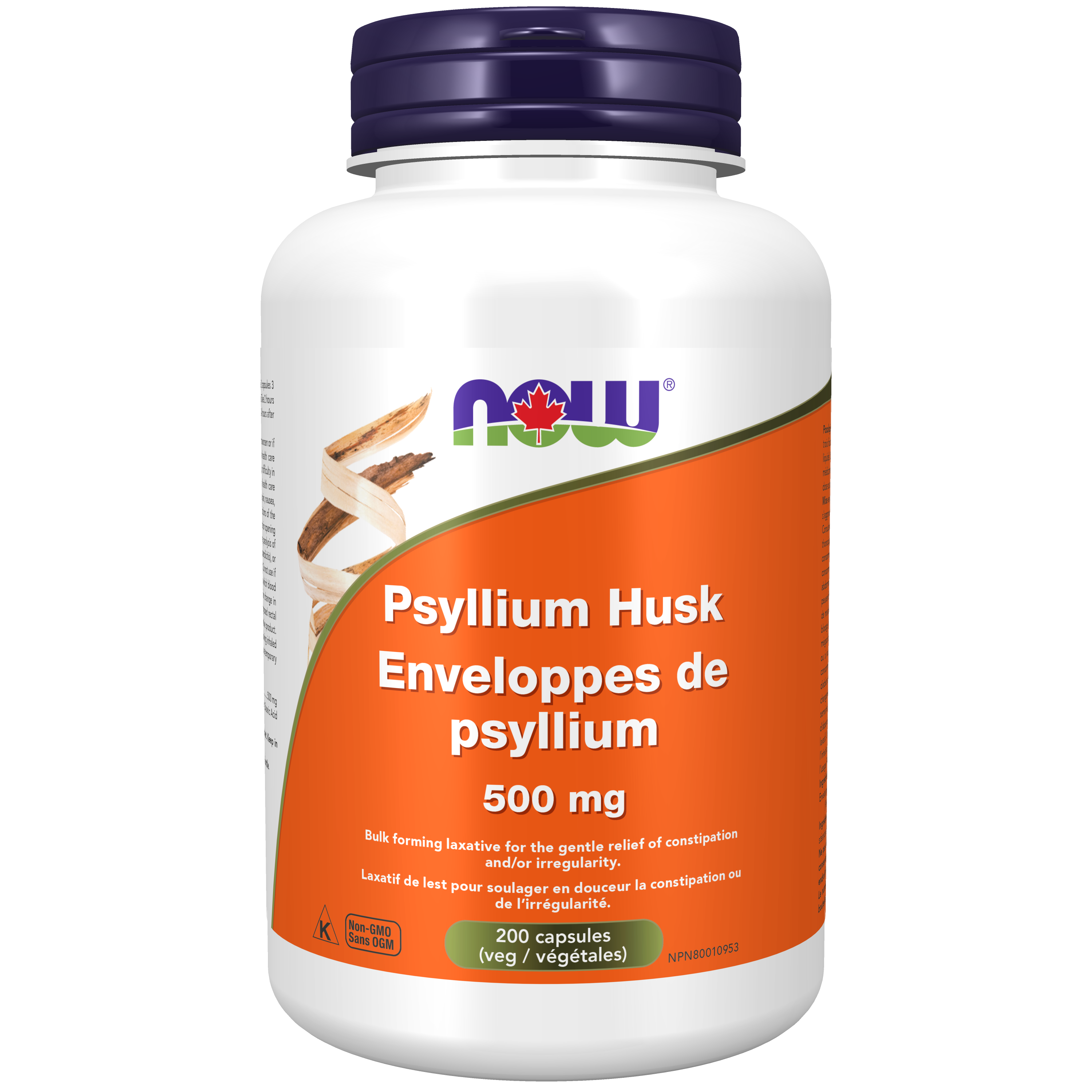 Now - Psyllium Husk - 500mg Veg Capsules