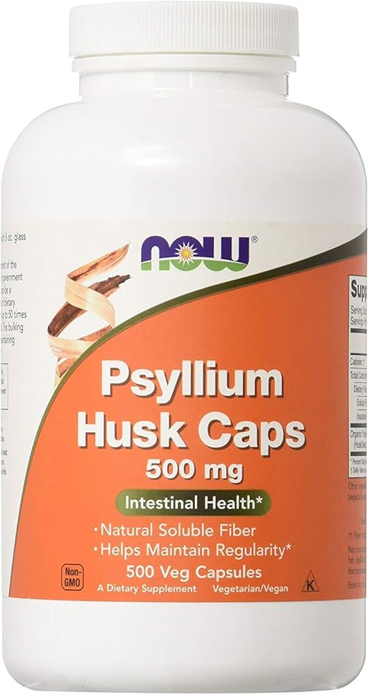 Now - Psyllium Husk - 500mg Veg Capsules