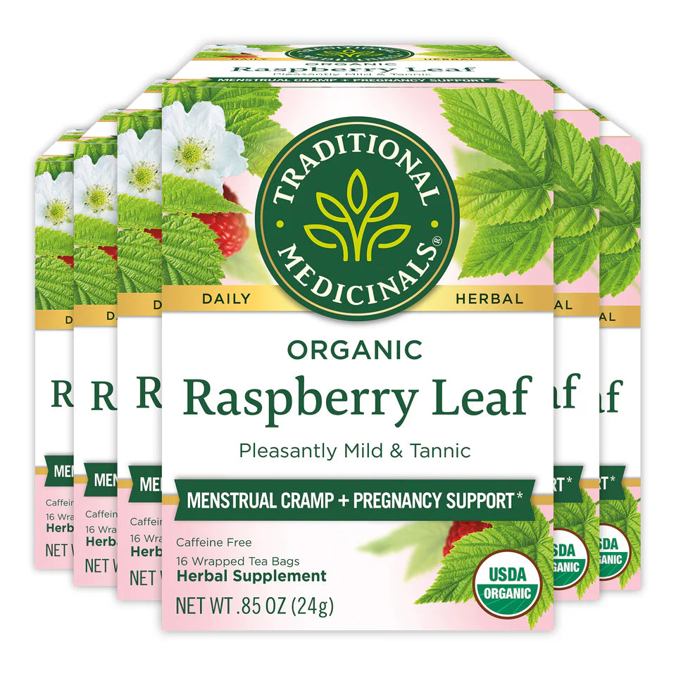 Traditional Medicinals - Organic Raspberry Leaf Tea - 16 Tea Bags