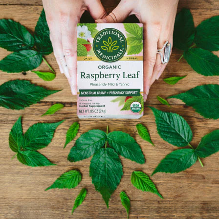 Traditional Medicinals - Organic Raspberry Leaf Tea - 16 Tea Bags
