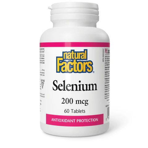 Natural Factors - Selenium - 200mcg 60 Tablets