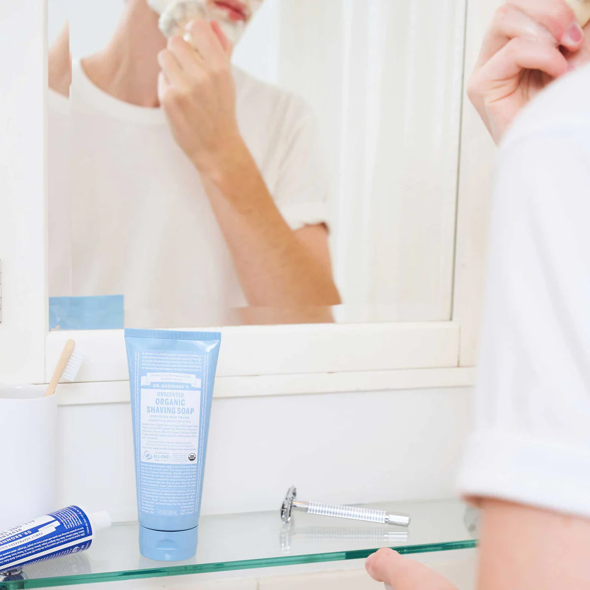 Dr. Bronner's - Unscented Organic Shaving Soap - 207ml