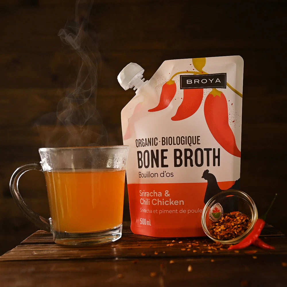 Broya - Sriracha & Chili Chicken Bone Broth - 500ml
