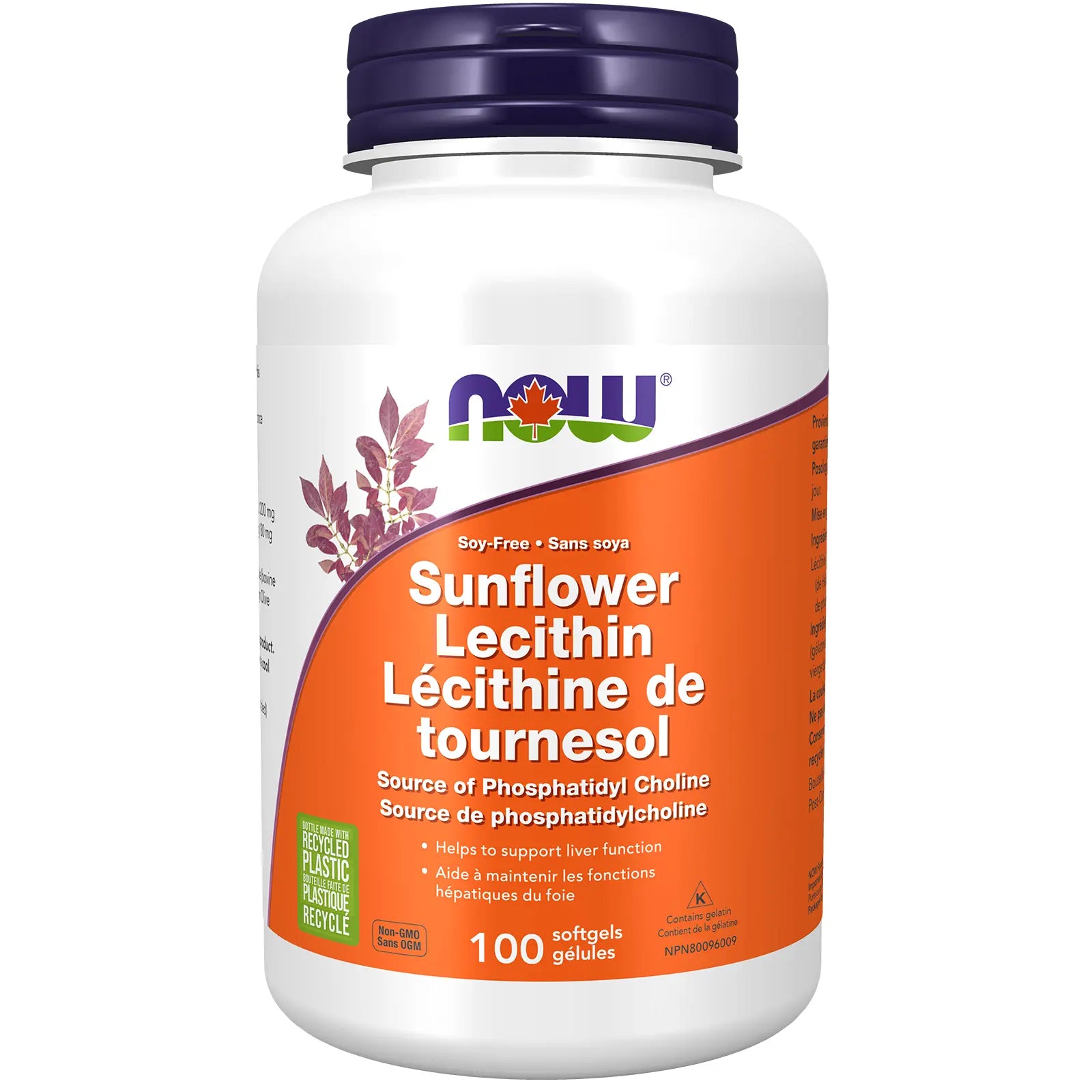 Now - Sunflower Lecithin - 1200mg 100 Softgels