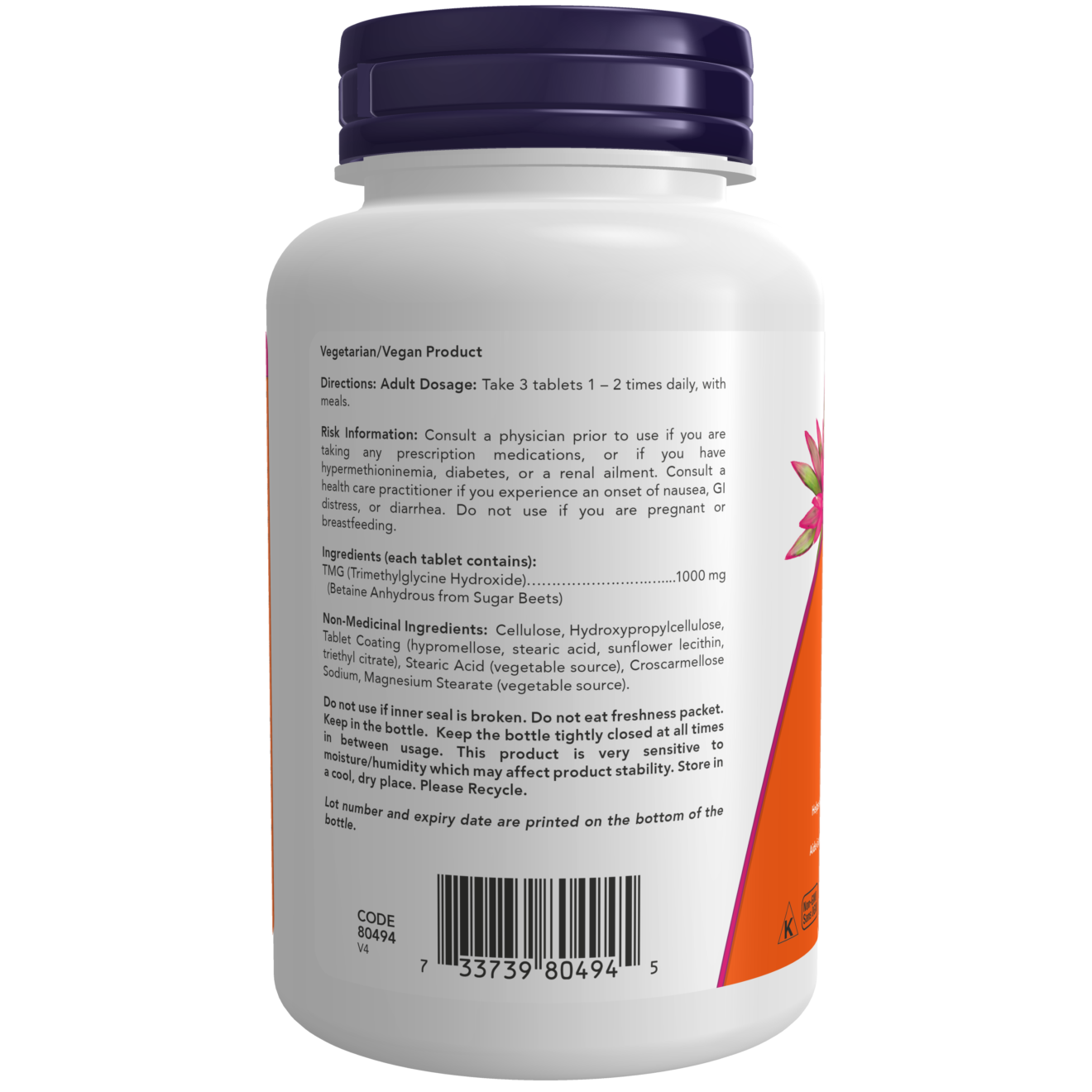 Now - TMG - 1000mg 100 Tablets