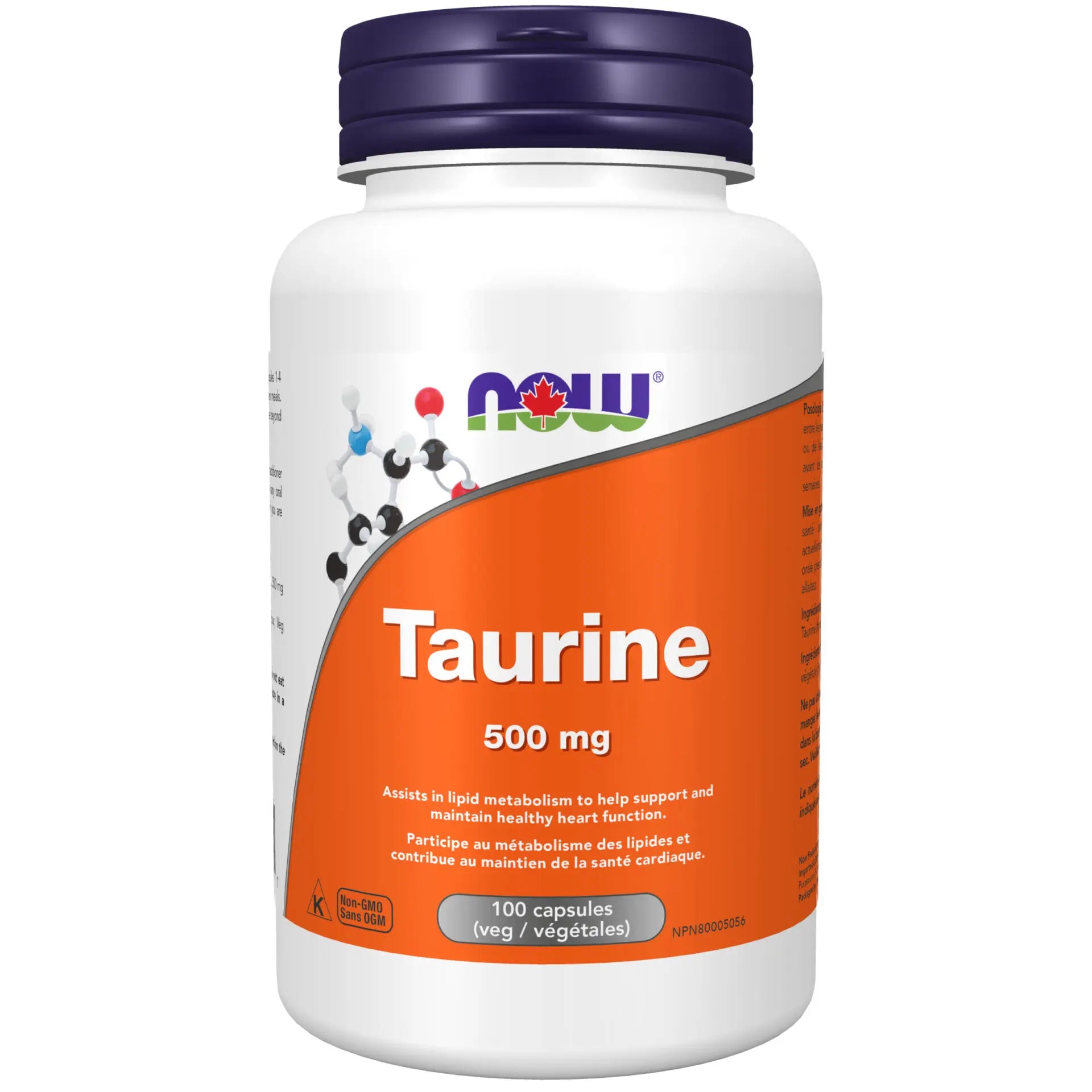 Now - Taurine - 500mg 100 Veg Capsules