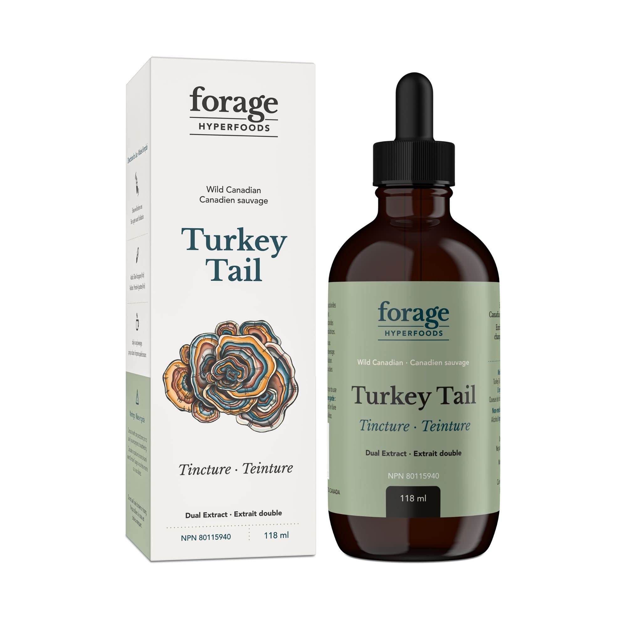 Forage Hyperfoods - Turkey Tail Tincture - 118ml (DSLM)