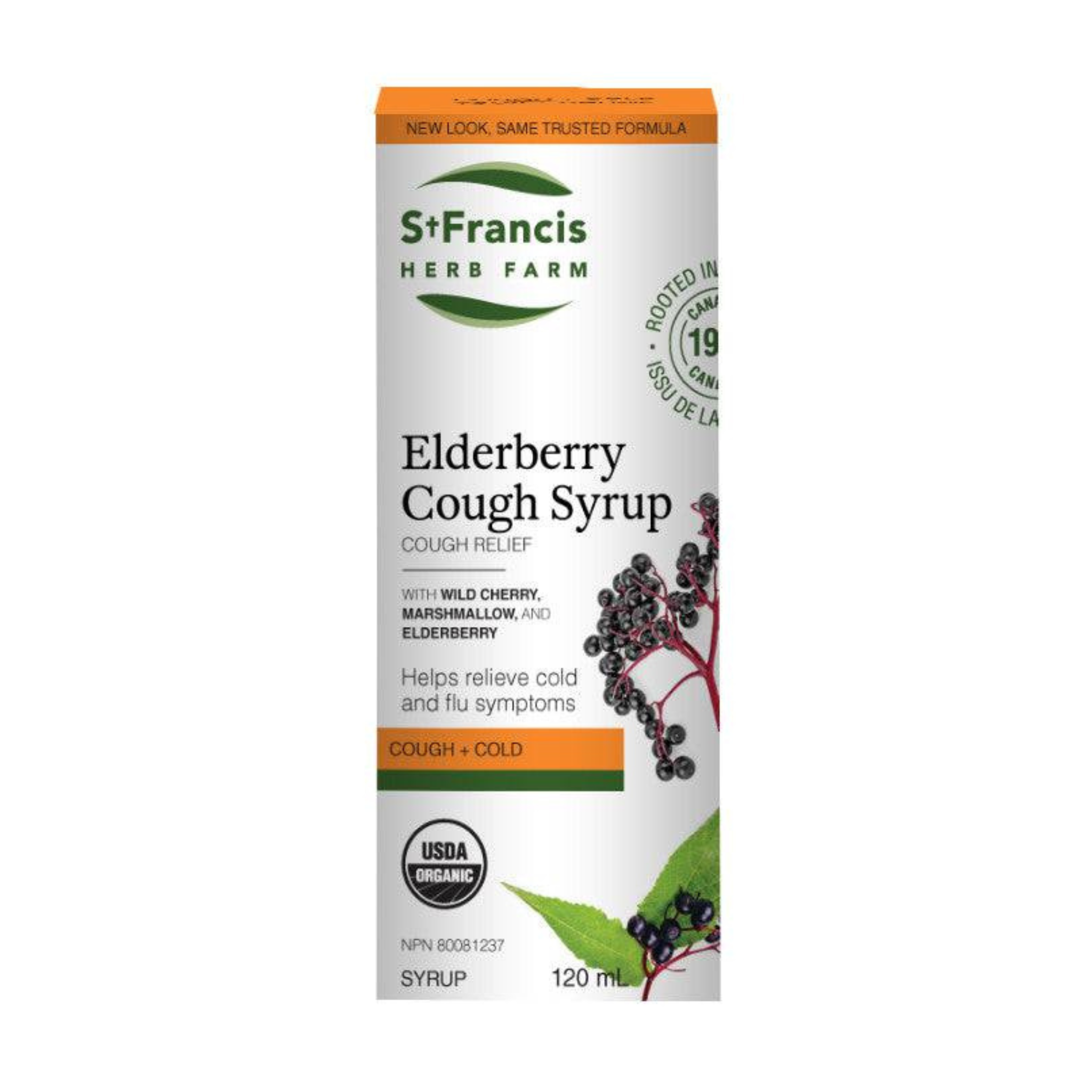 St Francis Herb Farm - Elderberry Cough Syrup Adults - 120ml