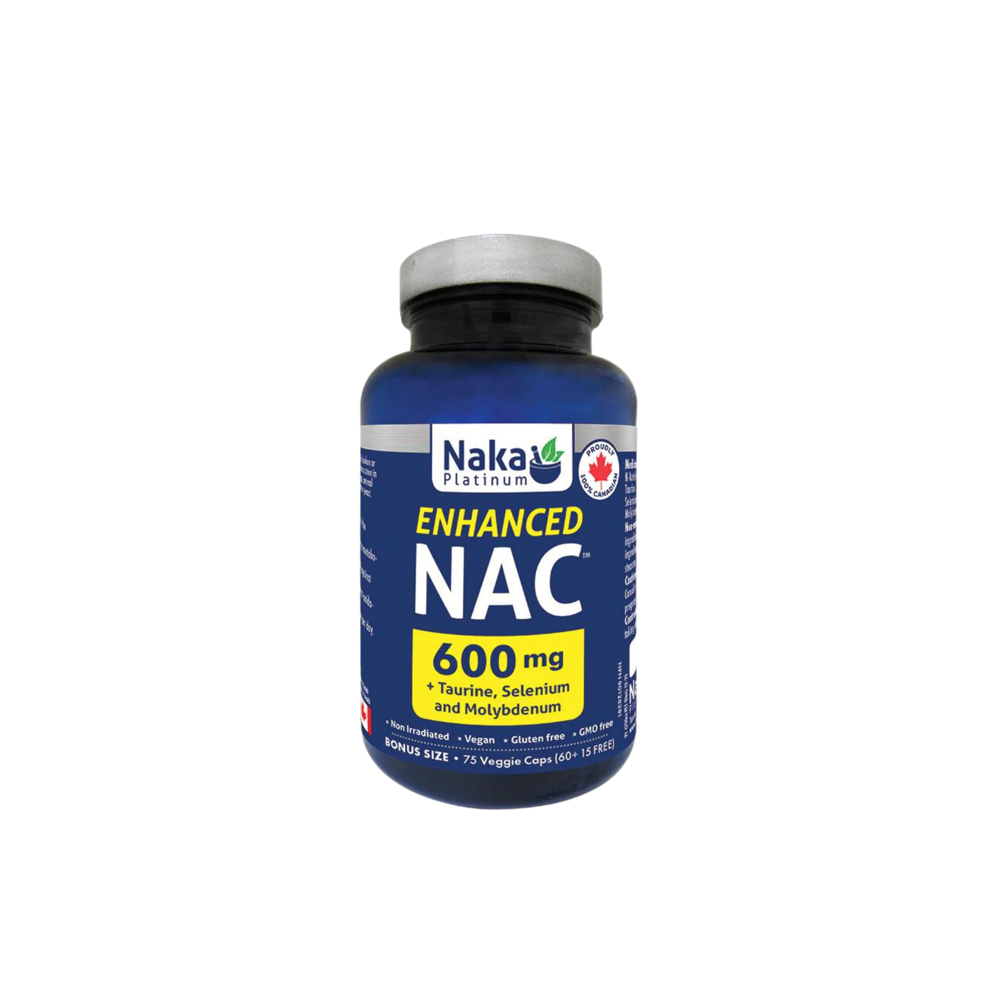 Naka - Enhanced NAC - 600mg 150 Veg Capsules