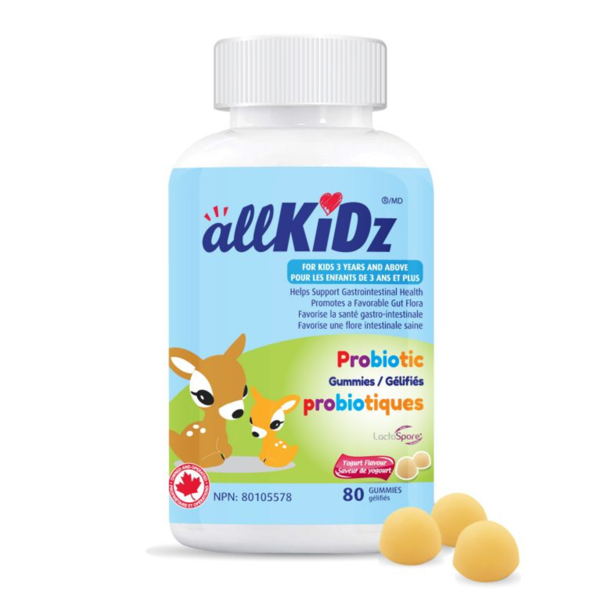 AllKidz® - Probiotic Gummies - 80 Gummies