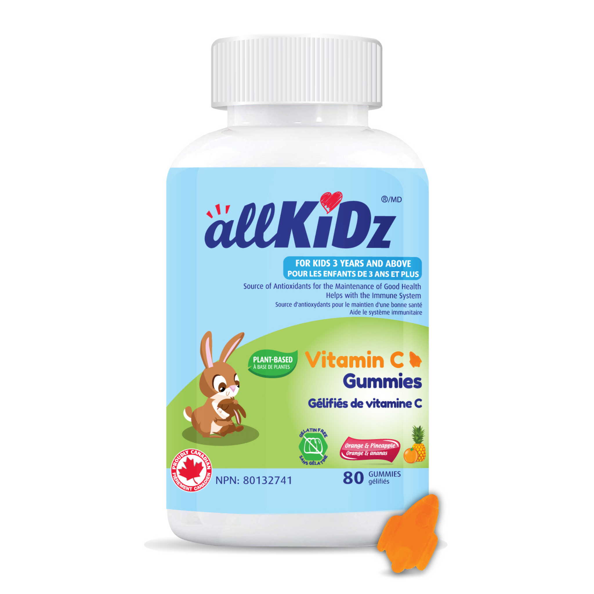 All Kidz® - Vitamin C Gummies - 80 Gummies