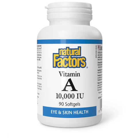 Natural Factors - Vitamin A - 10,000 IU 90 Softgels
