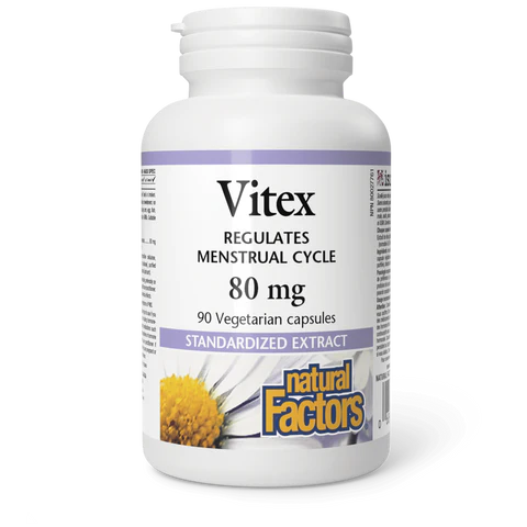 Natural Factors - Vitex Standardized Extract - 80mg - 90 Vegetarian Capsules