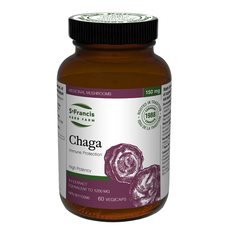 St Francis Herb Farm - Chaga Mushroom - 60 Veg Capsules