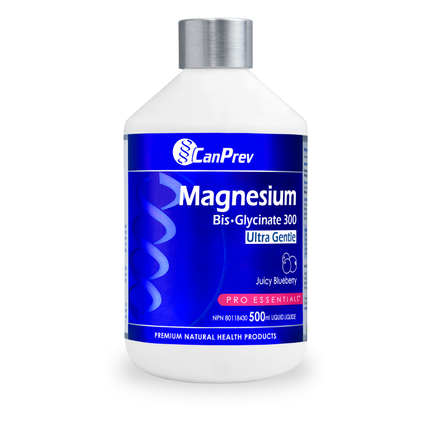 CanPrev - Magnesium Bis·Glycinate 300 Ultra Gentle Juicy Blueberry - 500ml