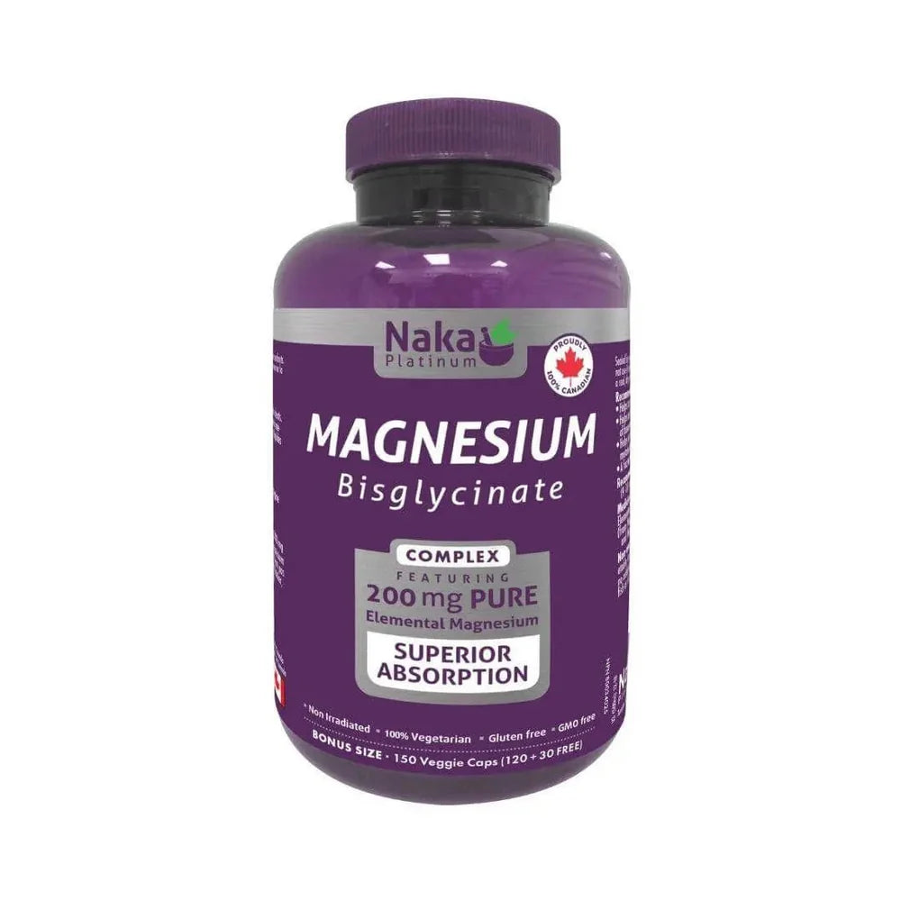 Naka - Magnesium Bisglycinate - 200mg 150 Capsules
