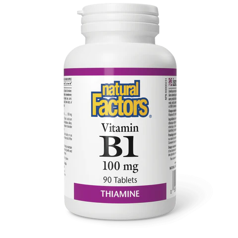Natural Factors - Vitamin B1 Thiamine - 100mg 90 tablets