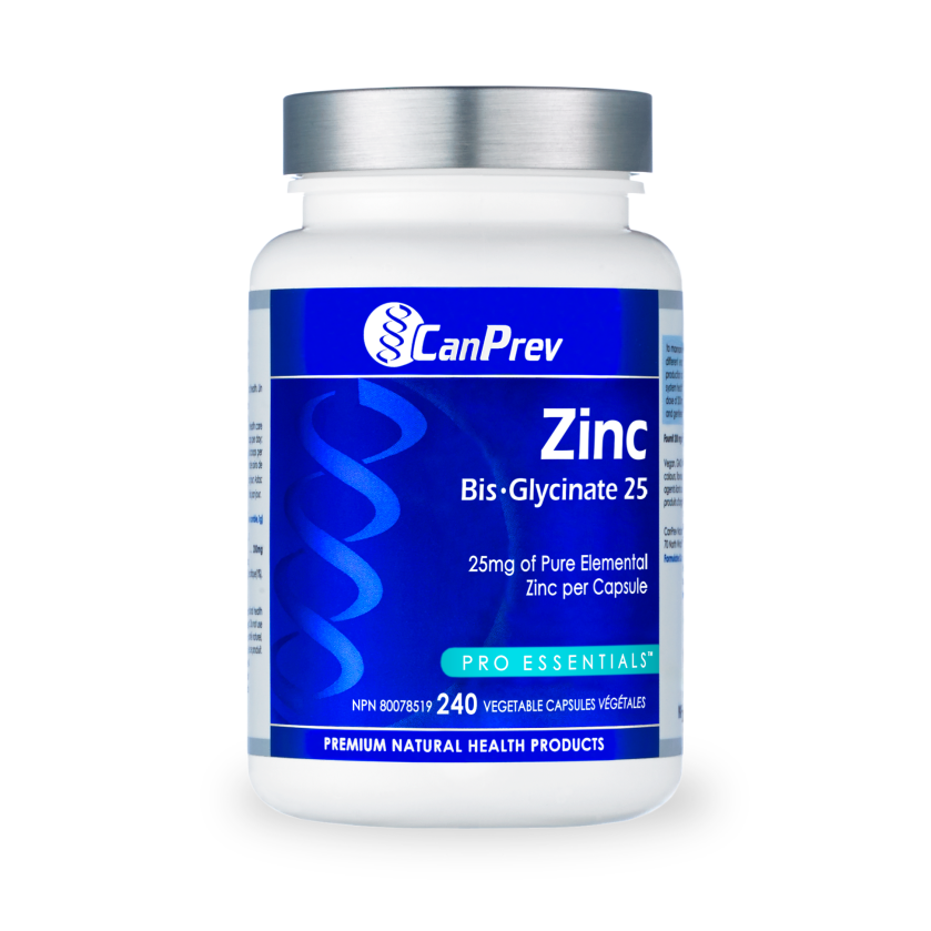 CanPrev - Zinc Bis Glycinate 25 - Veg Capsules
