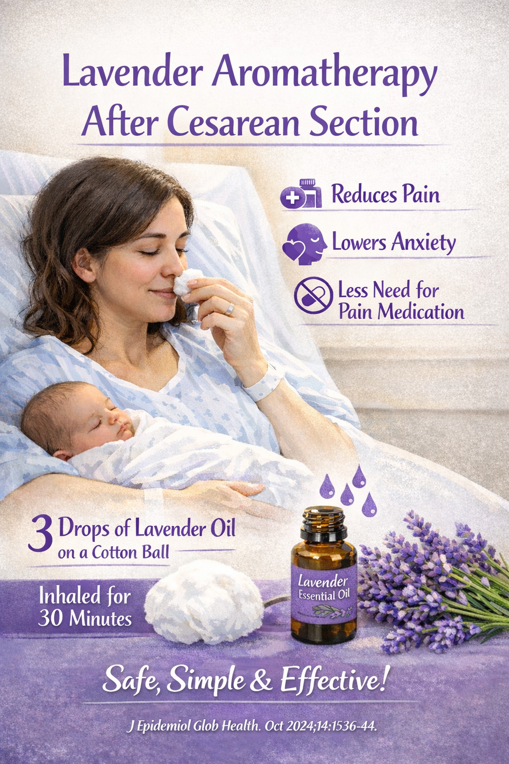 After a Cesarean Section, this Beautiful Scent Can Help