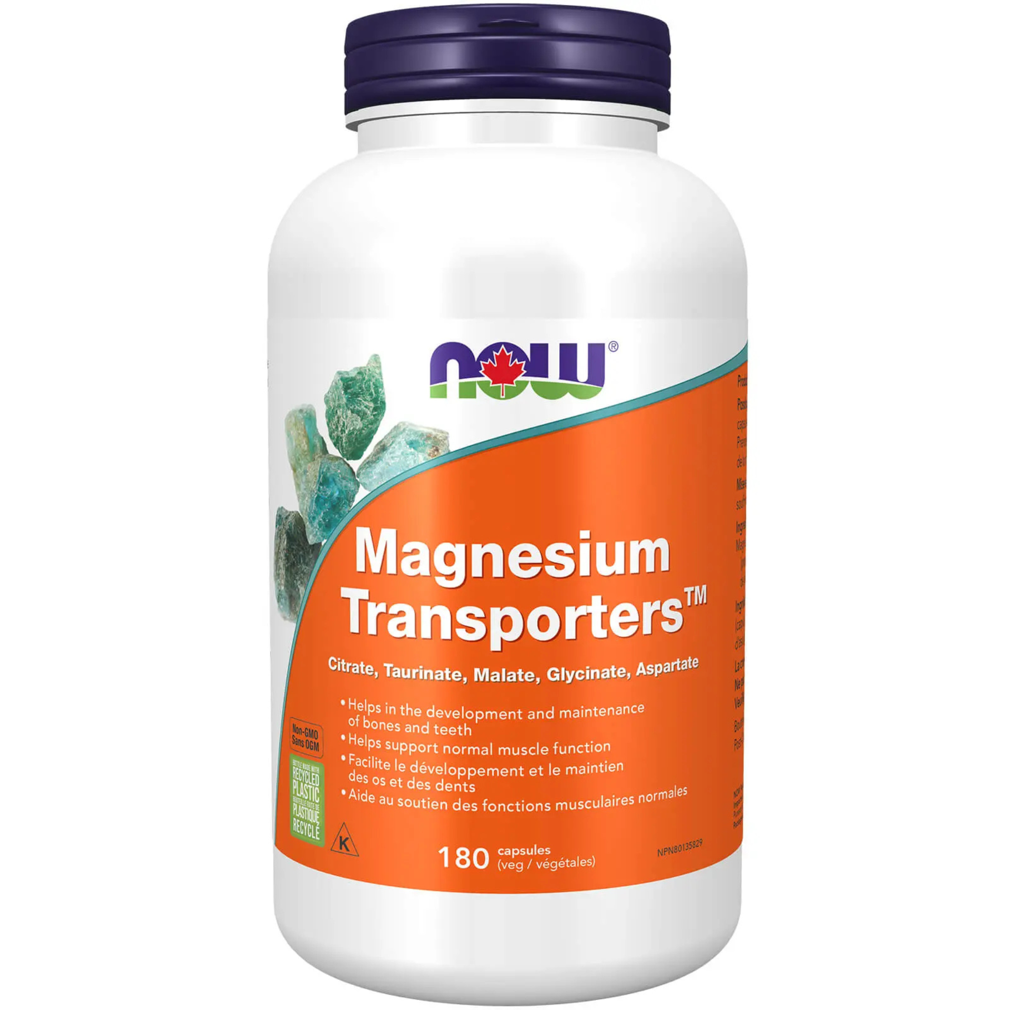 Now - Magnesium Transporters - 180 Veg Capsules