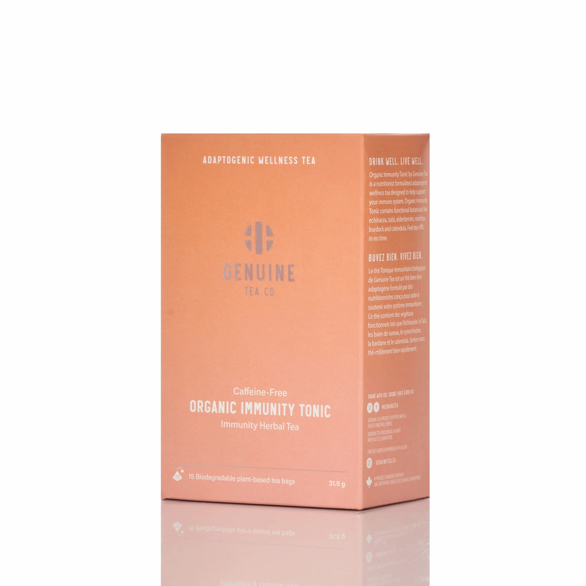 Genuine Tea - Organic Immunity Tonic - 15 Tea Bags