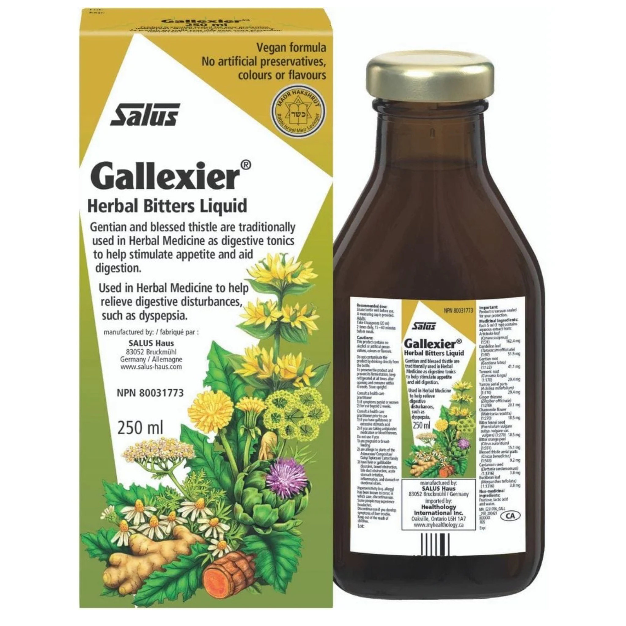 Salus - Gallexier Herbal Bitters Liquid - 250mL