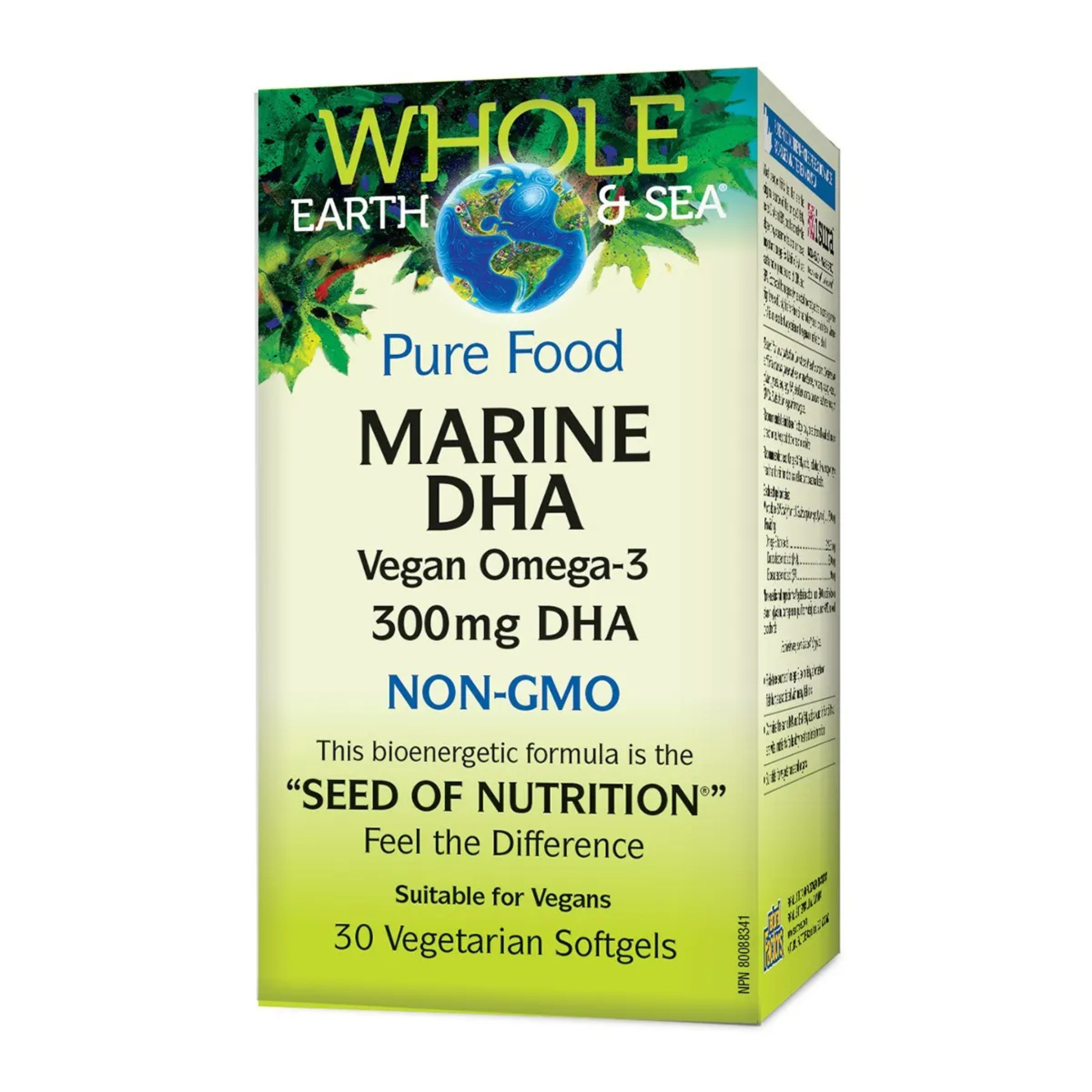 Whole Earth & Sea - Marine DHA - 295mg 30 Veg Capsules