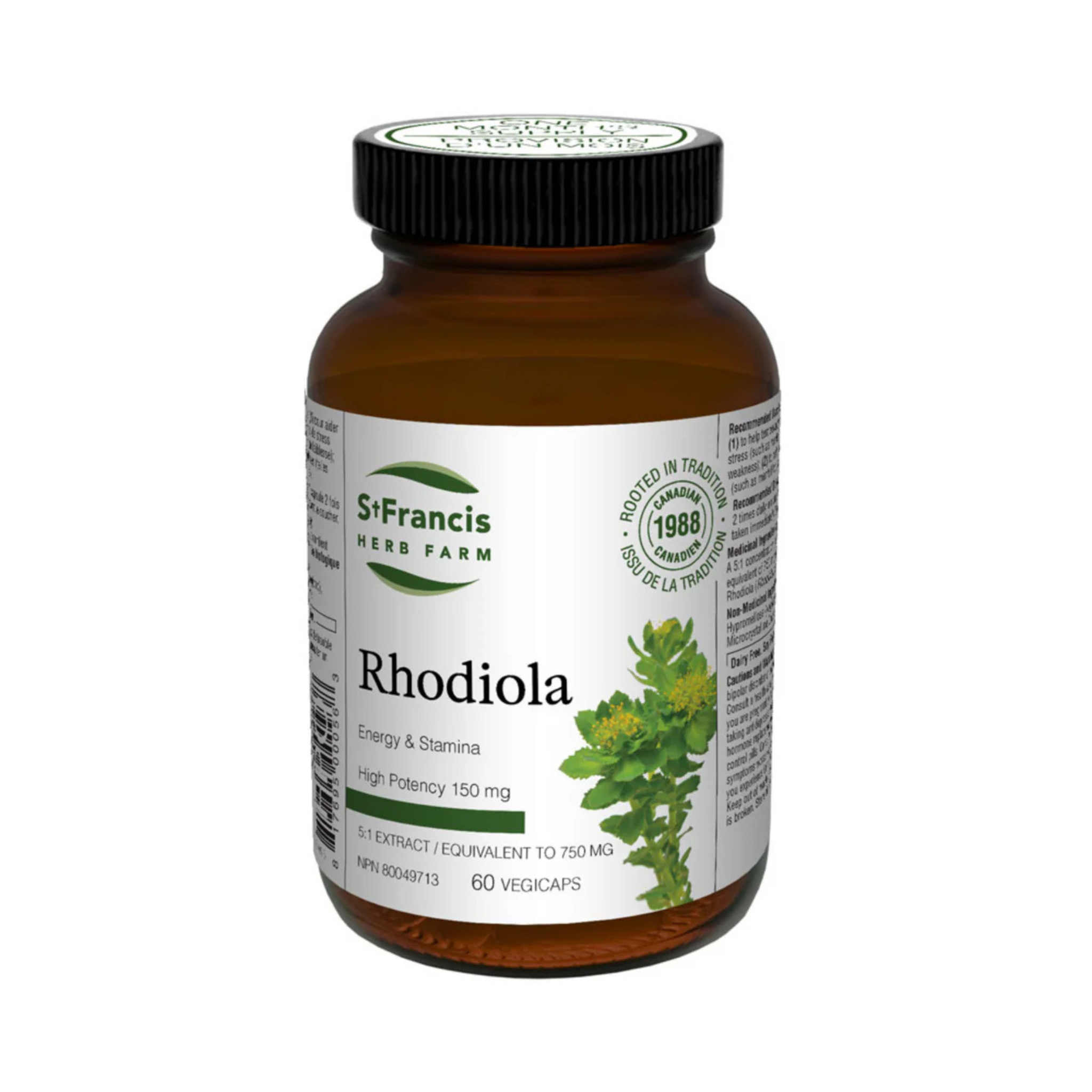 St Francis Herbs - Rhodiola - 150mg 60 Veg Capsules