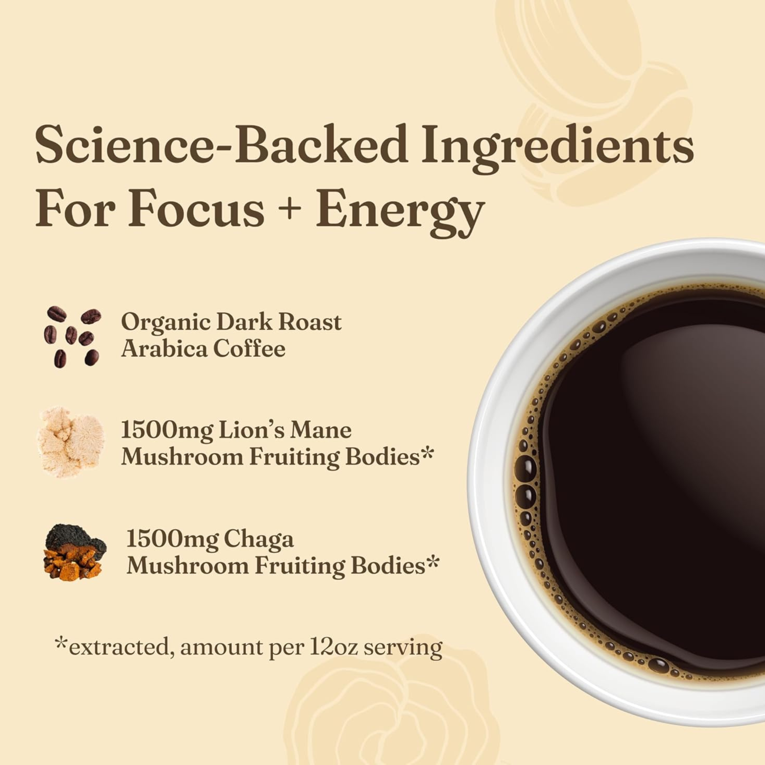 Four Sigmatic - Think Mushroom Ground Coffee Dark Roast (DSL)