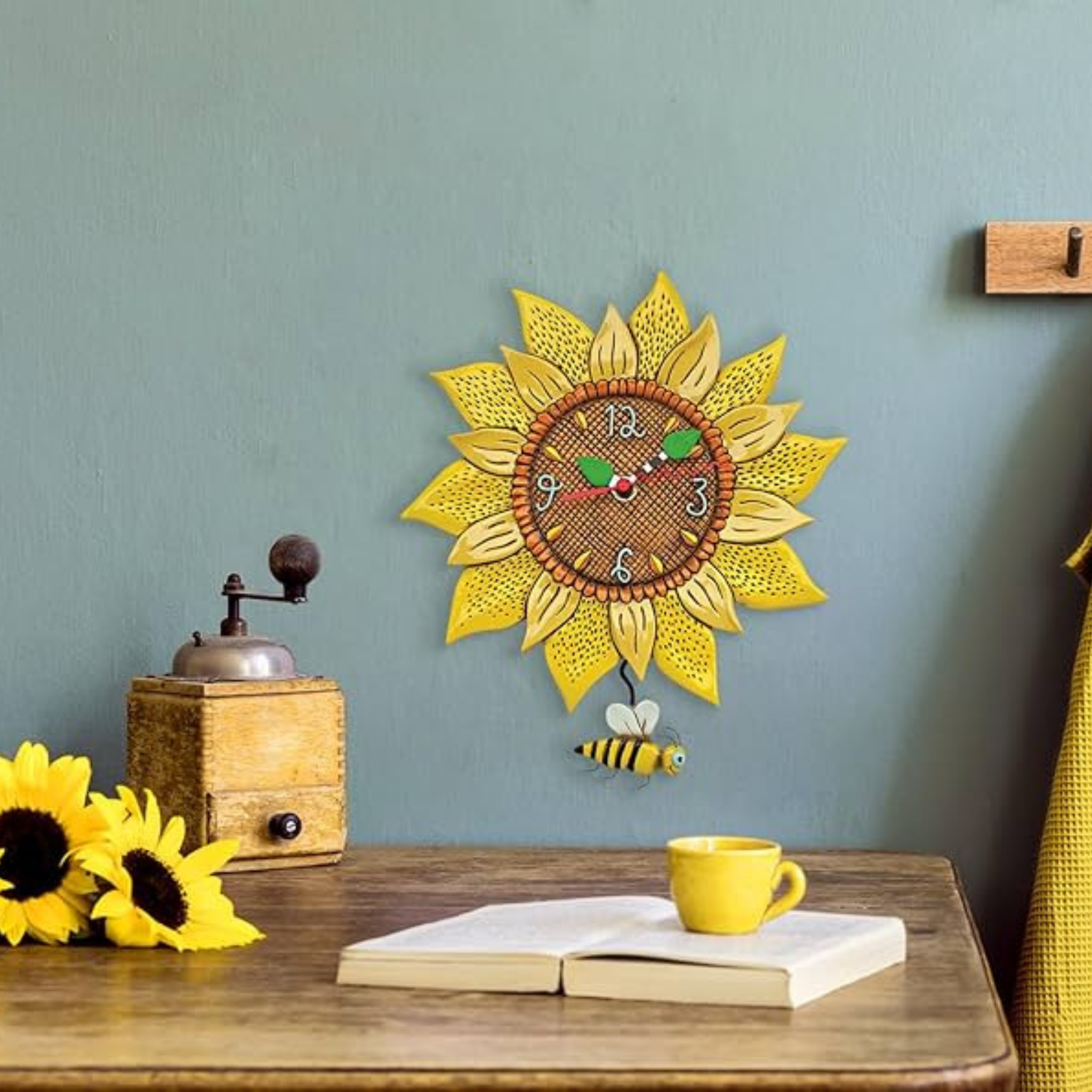 Allen Designs- Clock Bee Sunny Sunflower
