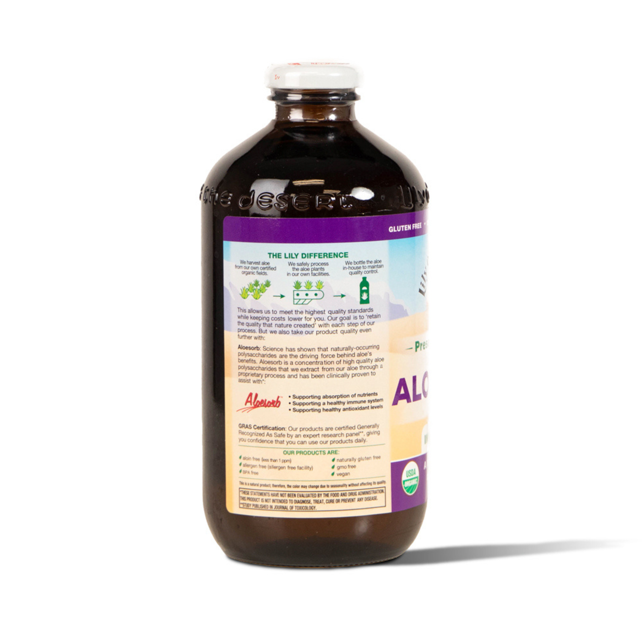 Lily Of The Desert - Organic Preservative Free Aloe Inner Filet Juice