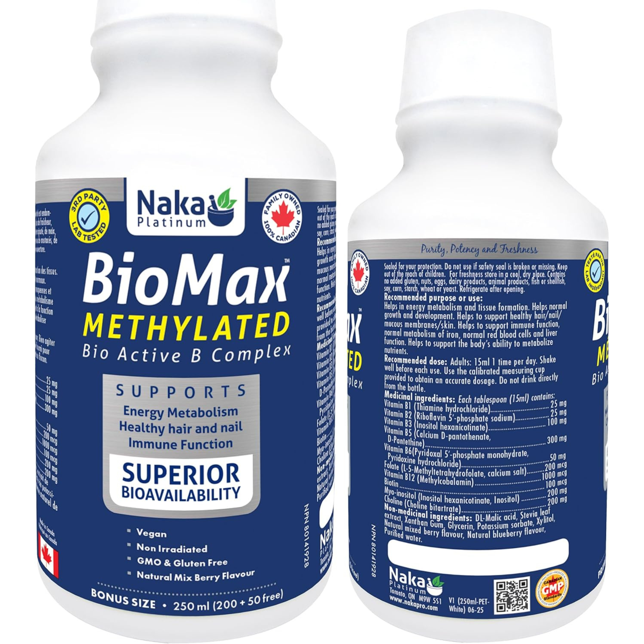 Naka - BioMax Methylated - 250ml