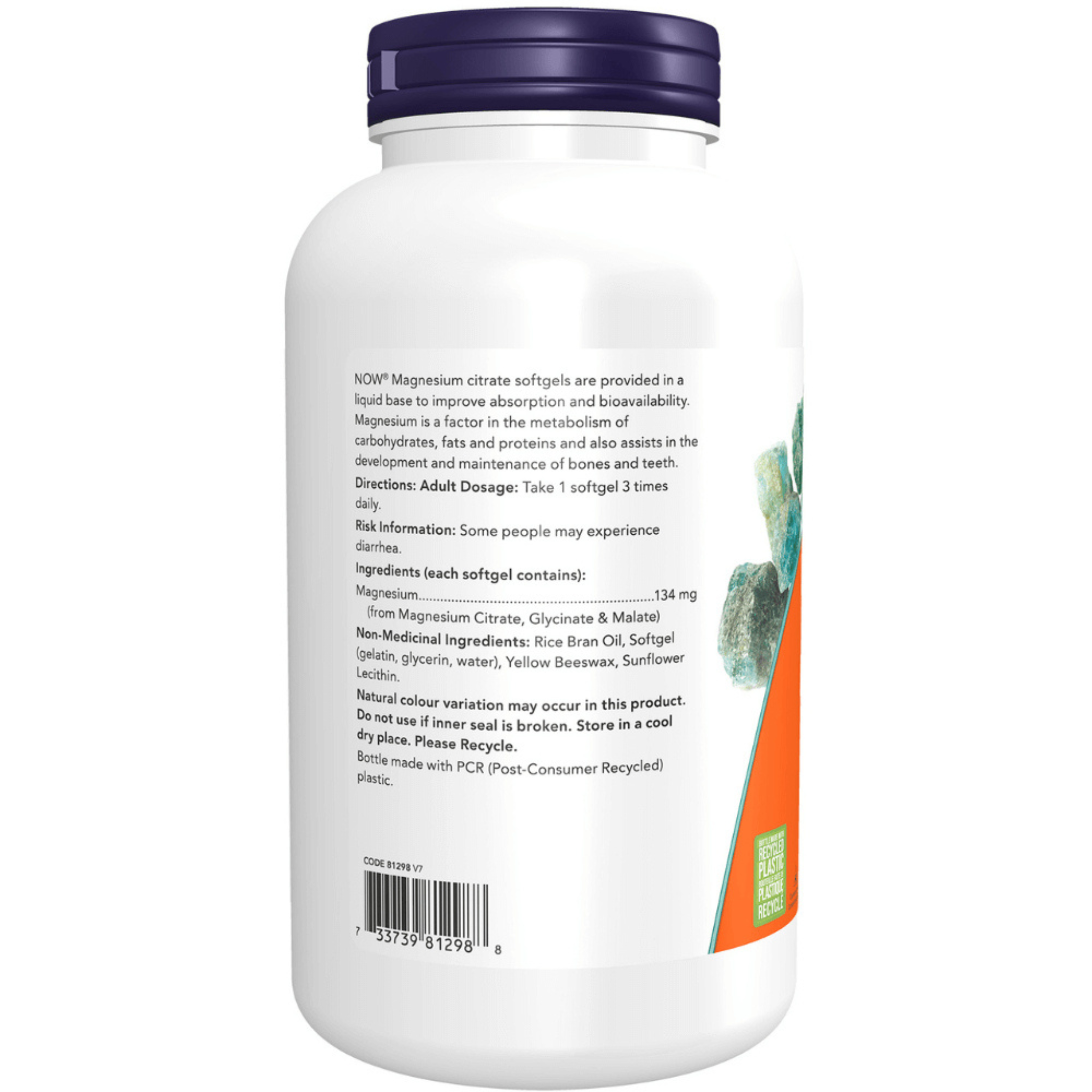 Now - Magnesium Citrate - 180 Softgels