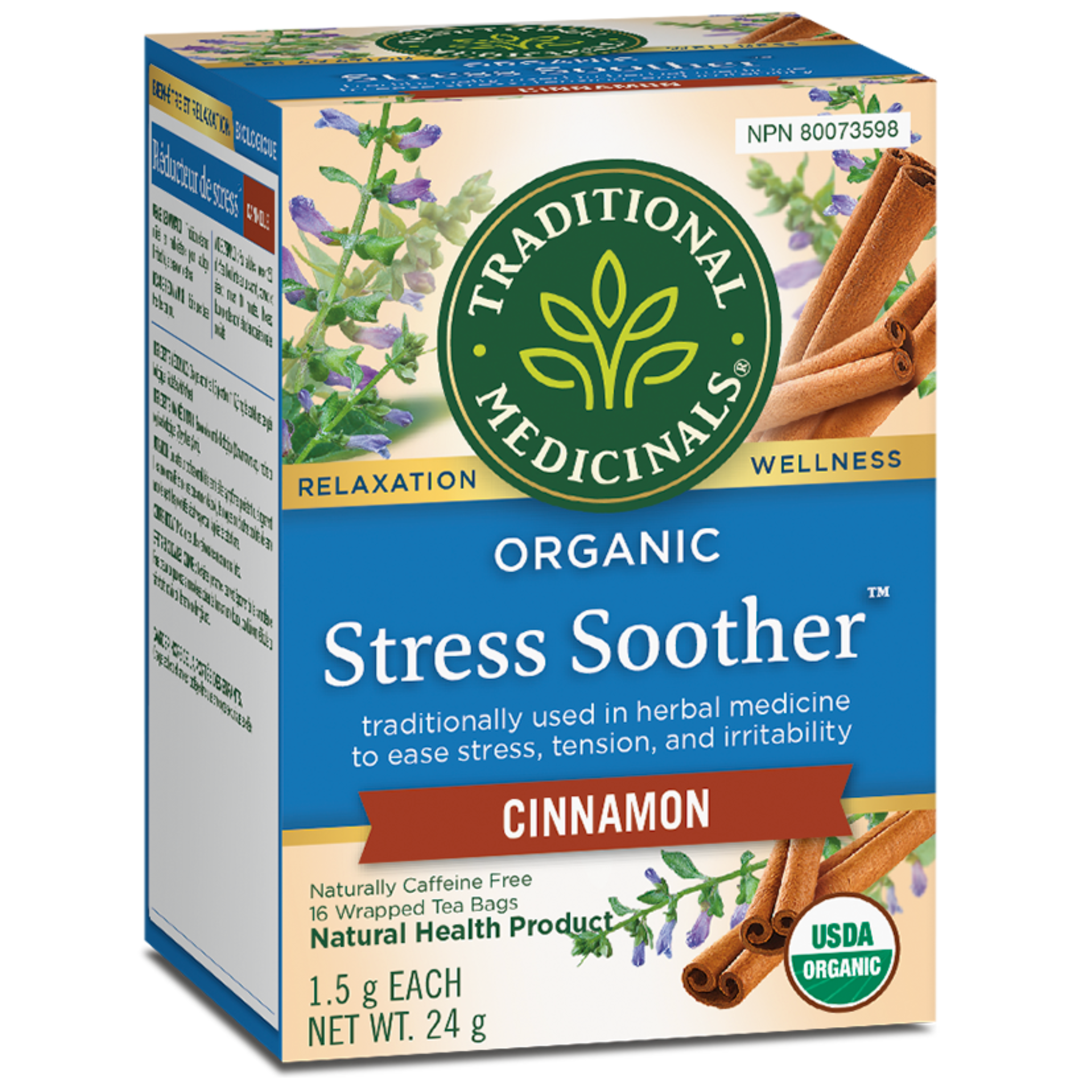 Traditional Medicinals - Stress Soother Cinnamon - 16 Tea Bags