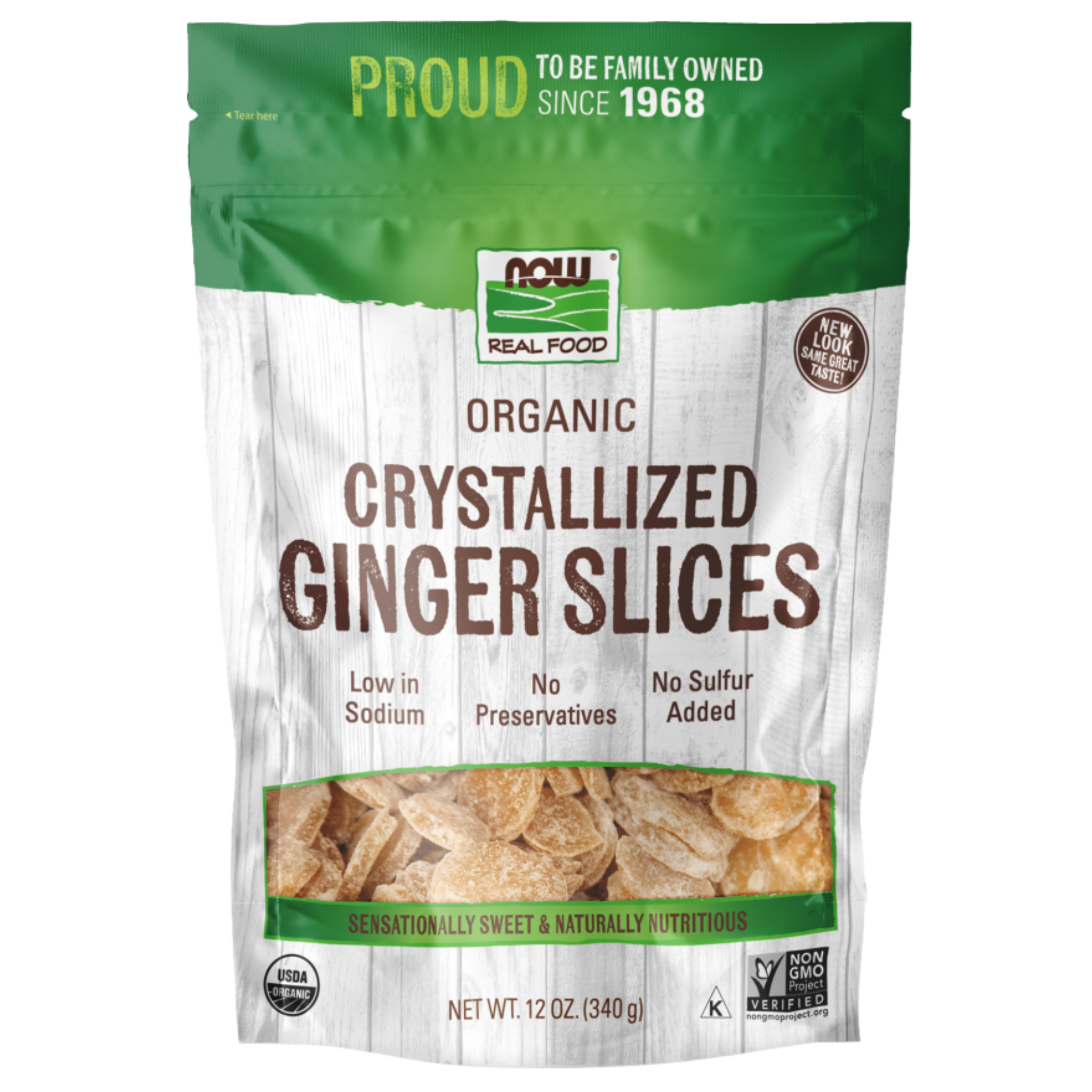 Now - Crystallized Ginger Slices -340g