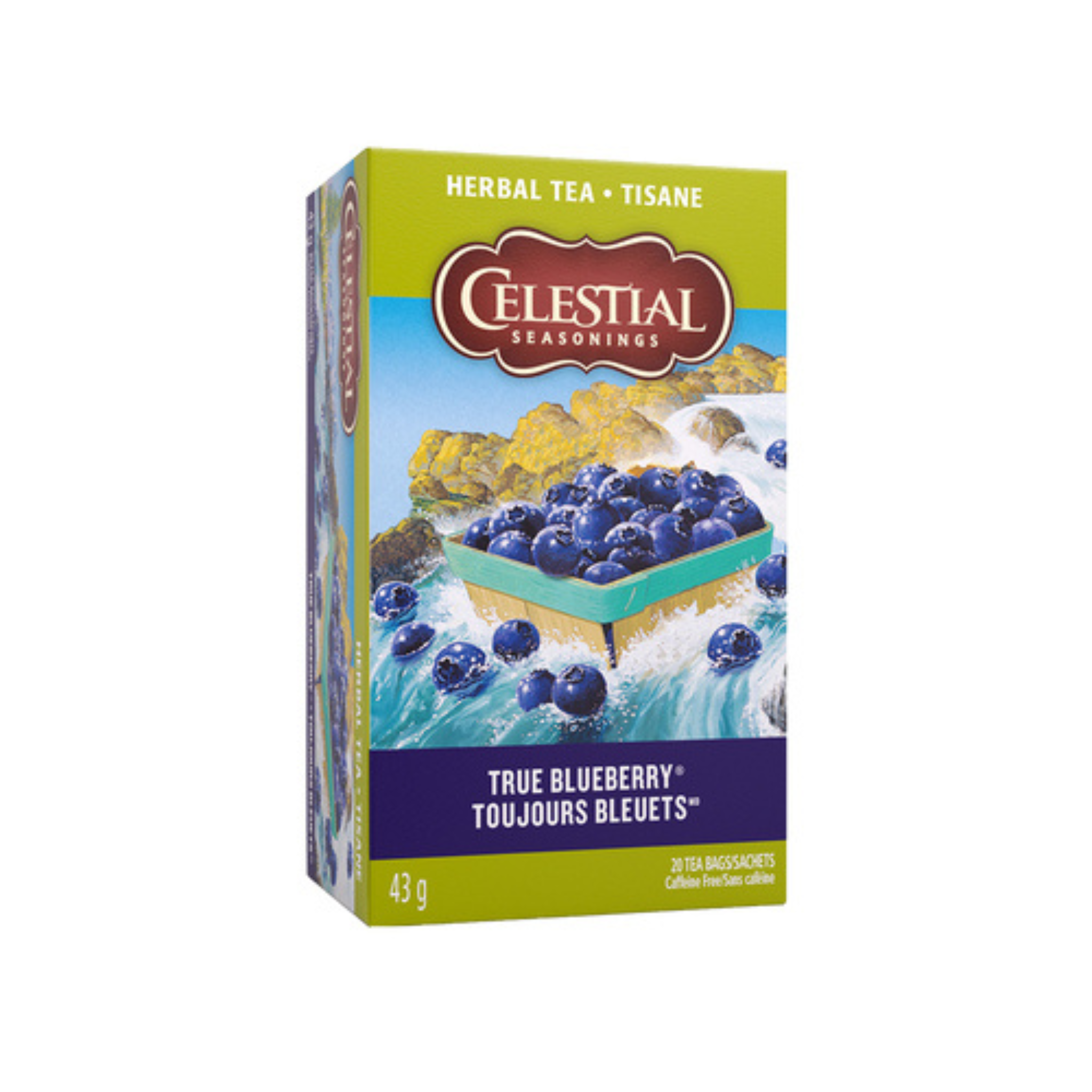 Celestial Seasonings - True Blueberry Herbal Tea - 20 Tea Bags